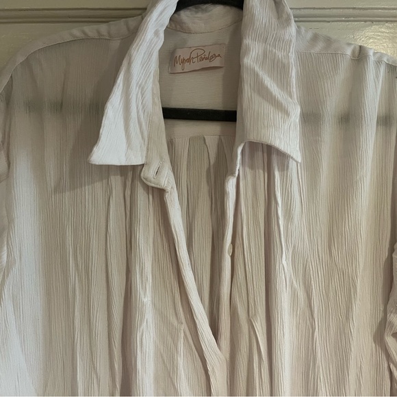 Guc Myrah Penazola White Kundalini kaftan Shirt Midi Dress - Picture 7 of 10